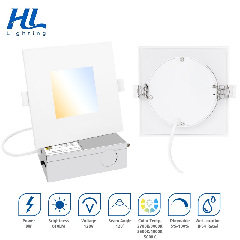 4Inch Front-Square-Back Round Downlight